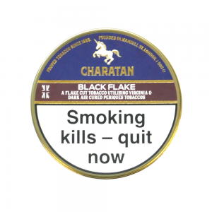 Charatan Black Flake Pipe Tobacco 50g Tin (Dunhill Dark Flake)