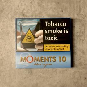 Moments Blue Miniature Cigars - Pack of 10 (10 Cigars)