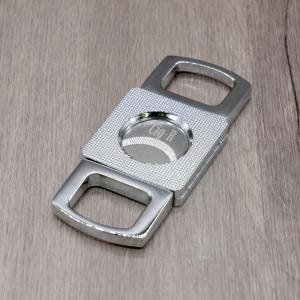Chacom CIG-R Twin Bladed (Special Finishes) Cigar Cutter - Silver