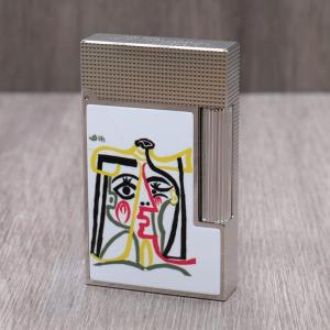 ST Dupont Lighter - Ligne 2 - Picasso Limited Edition - White & Palladium