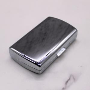 Double Sided Chrome Cigarette Case - Fits Up To 12 Kingsize Cigarettes