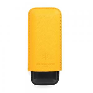 Les Fines Lames Cigar Case - DUO Yellow - Fits 2 Cigars
