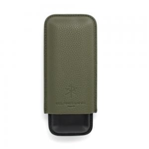 Les Fines Lames Cigar Case - DUO Green - Fits 2 Cigars