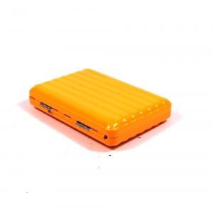 Neon Orange Metal Cigarette Case - Fits Up To 16 Kingsize Cigarettes
