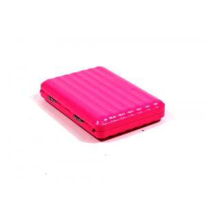 Neon Pink Metal Cigarette Case - Fits Up To 16 Kingsize Cigarettes