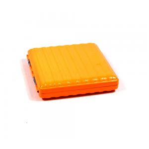 Neon Orange Metal Cigarette Case - Fits Up To 20 Kingsize Cigarettes