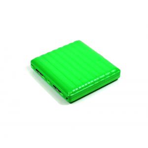 Neon Green Metal Cigarette Case - Fits Up To 20 Kingsize Cigarettes