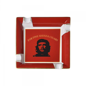 Elie Bleu 4 Position Porcelain Cigar Ashtray - Che Red