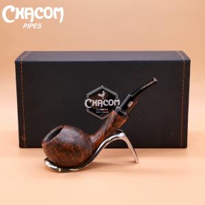 Chacom Anton Matte Grey Smooth Metal Filter Fishtail Pipe (CH243)