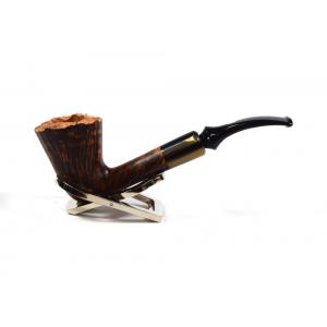 Chacom Fleur Contrast Brown Smooth Fishtail Pipe (CH318)