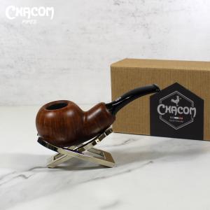 Chacom Reverse Calabash Matte Brown Bent Pipe (CH400)