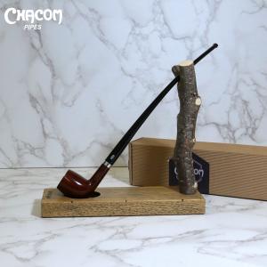 Chacom Vieille Bruyere 275 Mahogany Smooth Metal Filter Fishtail Pipe (CH506)