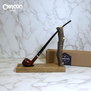 Chacom Vieille Bruyere 159 Mahogany Smooth Metal Filter Fishtail Pipe (CH507)