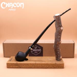 Chacom Vieille Bruyere 228 Black Smooth Metal Filter Fishtail Pipe (CH627)