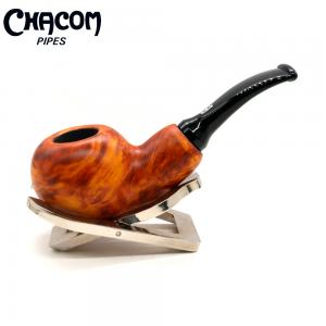 Chacom Reverse Calabash Orange Bent Fishtail Pipe (CH733)
