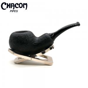 Chacom Reverse Calabash Sandblasted Noire Fishtail Pipe (CH737)