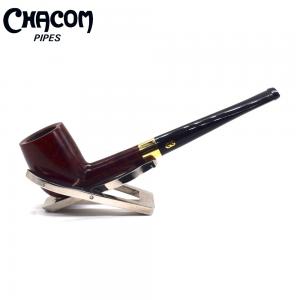 Chacom Old Briar 106 Mahogany Smooth Metal Filter Fishtail Pipe (CH751)