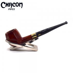 Chacom Old Briar 159P Natural Smooth Metal Filter Fishtail Pipe (CH756)
