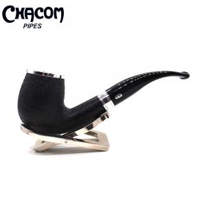 Chacom Baccara 43 Sandblast Bent 9mm Metal Filter Adapter Fishtail Pipe (CH763)