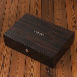 Cigarism Piano Finish Cedar Lined Humidor - Ebony - 30 Cigar Capacity