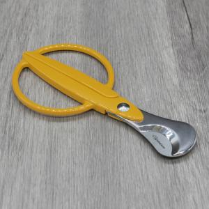 Cigarism Stainless Steel Cigar Cutter Scissors - Yellow - End of Line