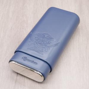 Cigarism Leather Cigar Case - Blue Pirate - 2 Cigar Capacity