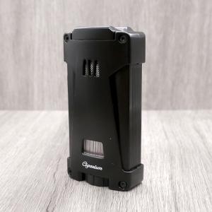 Cigarism Triple Jet Flame Cigar Lighter & Punch Cutter - Black