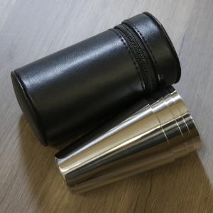 Artamis Large 3oz Four Piece Cup Set In Black Leather Case