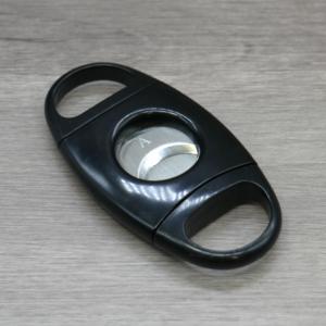 Angelo Black Plastic Twin Blade Cigar Cutter - 58 Ring Gauge