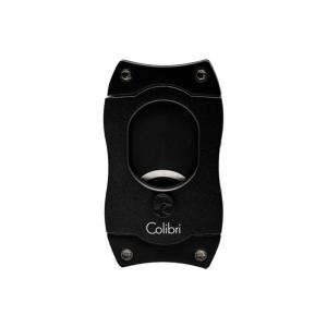 Colibri S Cut Brushed Metal Cigar Cutter - Black