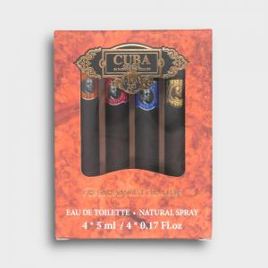 Cuba Mens Cigar Style Aftershave 4 x 4 ml Miniature Gift Set