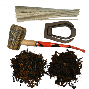 Bens Centuries Discontinued Blaze Orange Elf Cobbit Corn Cob Pipe Tobacco Sampler - 2 x 10g