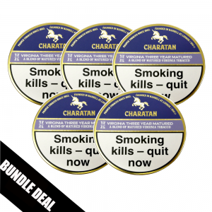 BUNDLE DEAL - Charatan Virginia Three Year Matured (Formerly Mixed Fruit & Berries) Pipe Tobacco - 5 x 50g Tin