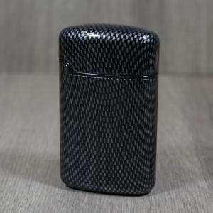 Easy Torch 3 Flame Jet Cigar Lighter with Punch Cutter - Metal Carbon Design