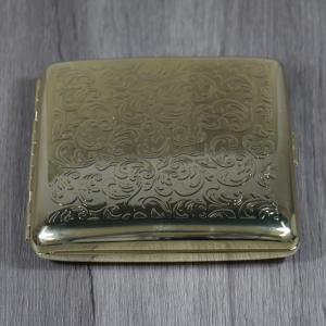 Cigarette Case - Gold Texture Finish - Fits 20 Kingsize Cigarettes