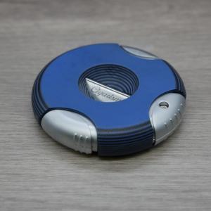Cigarism Round G10 Semi-Automatic V-Cut Cigar Cutter - Blue