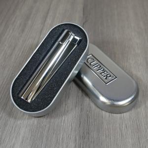 Clipper Gift Metal Jet Flame Lighter - Silver