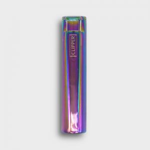 Clipper Gift Metal Jet Flame Lighter - Icy Rainbow