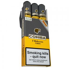 Cohiba Robustos Tubed Cigar - Pack of 3