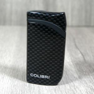 Colibri Falcon Carbon Fiber Single-jet Flame Lighter - Black