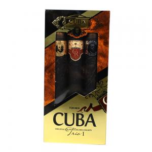 Cuba Mens Trio 3 Piece Cigar Style Aftershave Set 3 x 35 ml Gift Set