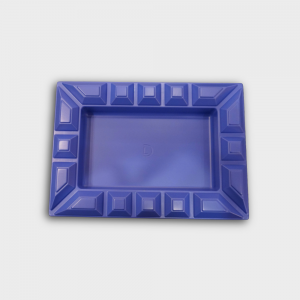 Dominique London Signature Rectangular Ashtray - Blue