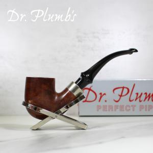 Dr Plumb Classic Bent Smooth Metal Filter Briar P Lip Style Pipe (DP335)