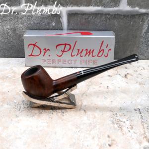 Dr Plumb City Matt Metal Filter Fishtail Briar Pipe (DP454)