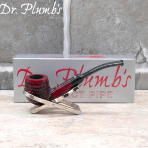 Dr Plumb Carved Rustic Metal Filter Briar Fishtail Pipe (DP465)