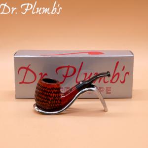 Dr Plumb Dinky Rustic Metal Filter Fishtail Briar Pipe (DP473)