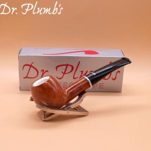 Dr Plumb Meerschaum Lined 9mm Filter Fishtail Briar Pipe (DP518)