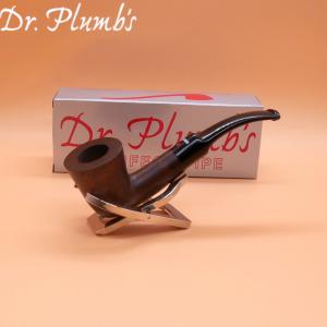 Dr Plumb City Matt Metal Filter Fishtail Briar Pipe (DP537)