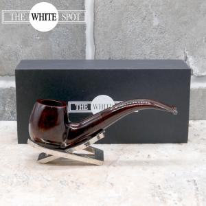 Alfred Dunhill - The White Spot Chestnut 4113 Group 4 Bent Apple Fishtail Pipe (DUN422)