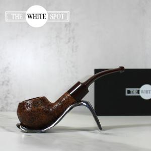 Alfred Dunhill - The White Spot County 3208 Group 3 Bent Rhodesian Fishtail Pipe (DUN563)